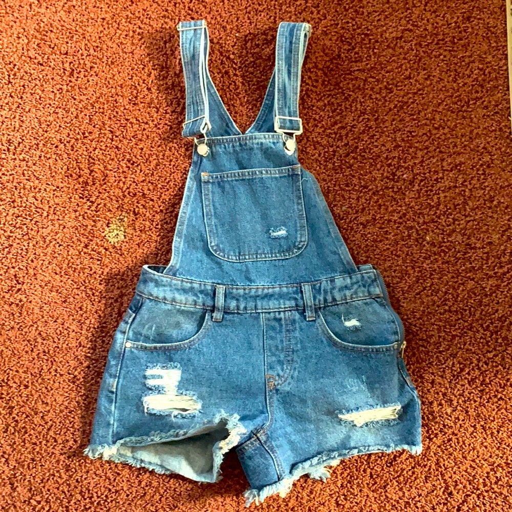 Primark Short ripped Overalls